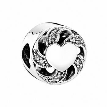【PANDORA 潘朵拉】愛的禮物鋯石銀墜飾串珠(791976CZ)