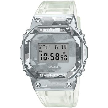 CASIO G-SHOCK 極地迷彩金屬方形計時錶/GM-5600SCM-1
