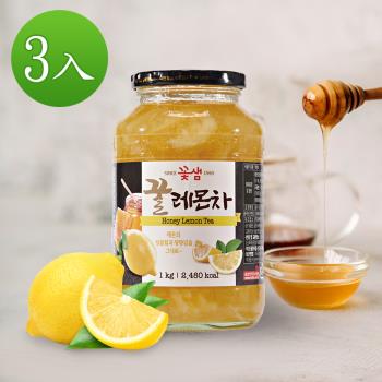 【韓味不二】3罐組-花泉蜂蜜檸檬茶1kg-韓國進口