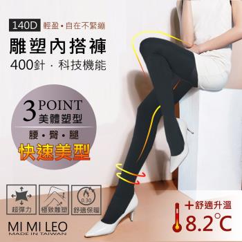 【MI MI LEO】台灣製機能雕塑 保暖內搭褲