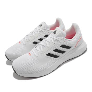 adidas 慢跑鞋 Runfalcon 2 運動 男鞋 愛迪達 輕量 透氣 舒適 避震 路跑 白 黑 G58098 [ACS 跨運動]