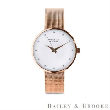 【Bailey & Brooke】限量2折 愛爾蘭精品 頂級時尚手錶 全新專櫃展示品(117013)
