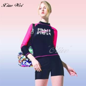 梅林品牌流行大女二件式長袖泳裝NO.M04628