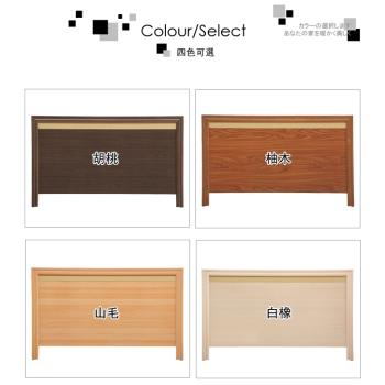 【HOME MALL-簡約造型】雙人5尺床頭片(3色可選)