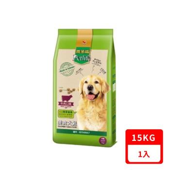 寶多福Petlife-美食犬餐成犬專用牛肉口味 15kg (腸道守護配方)(F7610)