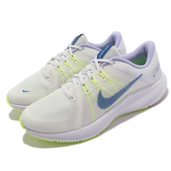 Nike 慢跑鞋 Quest 4 運動 女鞋 輕量 透氣 舒適 避震 路跑 健身 白 藍 DA1106-101 [ACS 跨運動]