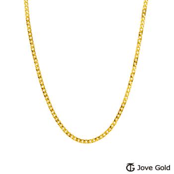 JoveGold漾金飾 傾聽黃金項鍊(約0.75錢)(約1.4尺/42cm)