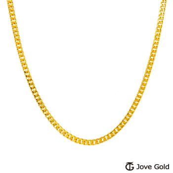 JoveGold漾金飾 傾聽黃金項鍊(約1.4錢)(約1.4尺/42cm)