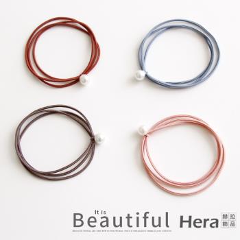 【Hera 赫拉】韓國簡約三合一細珍珠髮圈紮頭發髮飾-六入 H202108305