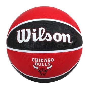 WILSON NBA隊徽系列 公牛隊橡膠籃球#7-訓練 室外 7號球