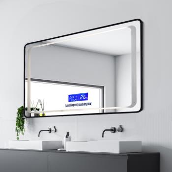 H&amp;R安室家 慕尼黑藍芽撥放音樂智能LED發光觸控燈鏡/掛鏡/浴鏡/化妝鏡/鏡子ZA0199