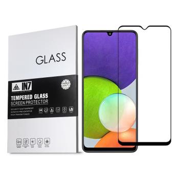 IN7 Samsung Galaxy A22 5G (6.6吋) 高清 高透光2.5D滿版9H鋼化玻璃保護貼 疏油疏水 鋼化膜