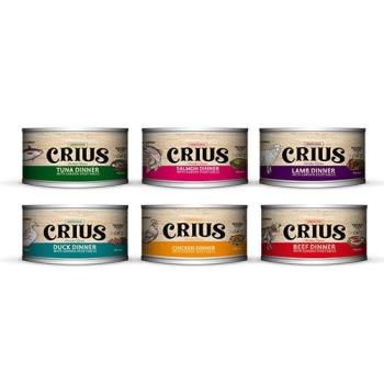 紐西蘭 CRIUS 克瑞斯無穀貓用主食餐罐 六種口味可選 (90g/24罐)