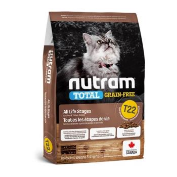 加拿大NUTRAM紐頓-T22無穀全能系列-火雞+雞肉挑嘴全齡貓 2kg(4.4lb)(NU-10289)