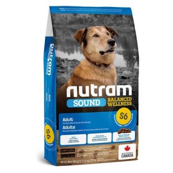 加拿大NUTRAM紐頓-S6均衡健康系列-雞肉+南瓜成犬 11.4kg(25lb)(NU-10227)