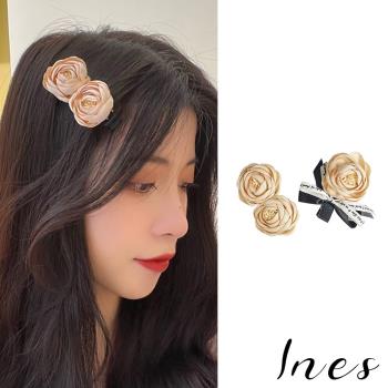 【INES】韓國設計浪漫立體花朵造型髮夾 (2款任選)