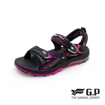 G.P 女款超緩震氣墊涼鞋G1676W-黑桃色(SIZE:36-39 共二色)  GP