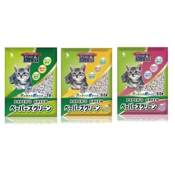 日本FOR CAT-變色凝結紙砂 (無香/檜木香/肥皂香) 6.5L-7L (6入組)