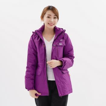 【遊遍天下】 女款防風透濕保暖無車縫羽絨機能外套KF2210002紫色