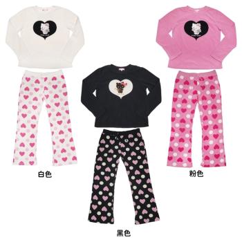 日本進口HELLO KITTY凱蒂貓保暖居家服兩件式套裝睡衣睡褲 759541/760349(平輸品)【卡通小物】