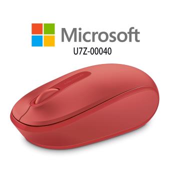 Microsoft微軟 無線行動滑鼠1850-火焰紅