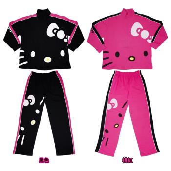 日本進口HELLO KITTY凱蒂貓休閒服運動服上衣+褲子兩件式套裝 SAN-168(平輸品)【卡通小物】