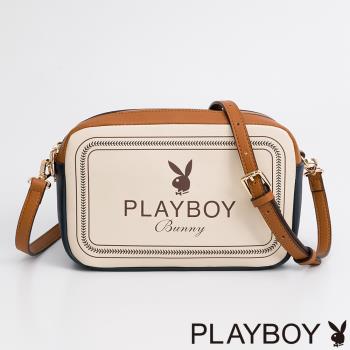 PLAYBOY - 雙層相機包 Viva系列 - 米白色