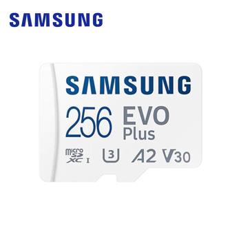 SAMSUNG 三星EVO Plus microSDXC UHS-I U3 A2 V30 256GB記憶卡 MB-MC256KA (公司貨)