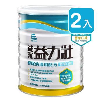 益富 益力壯糖尿病適用配方 750g (2入) 香草