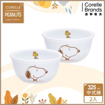  【美國康寧】CORELLE SNOOPY FRIENDS 2件式餐碗組-B01