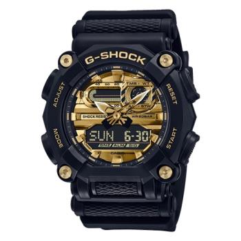 【CASIO 卡西歐】CASIO G-SHOCK 防震 礦物玻璃 樹脂錶帶 防水200米(GA-900AG-1A)