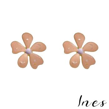 【INES】韓國設計S925銀針優雅復古花朵氣質耳環