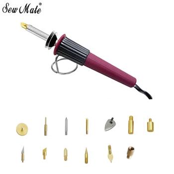 台灣SewMate 12合1皮雕木雕燒烙筆電烙筆DW-WB04烙畫筆(含12種燙頭各1和轉寫襯+水消筆;可作點狀.彩繪玻璃.寫字.平塗.切割化纖)