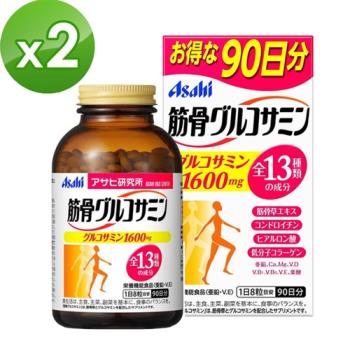 【日本Asahi】朝日 軟骨素+鈣+葡萄糖胺錠(90日x2瓶)