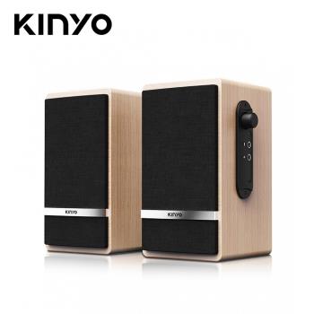 【KINYO 耐嘉】US-260 USB二件式木質音箱