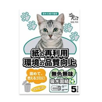 QQ KIT 環保紙貓砂 原味5L (8包組)