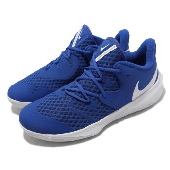 Nike 排球鞋 Hyperspeed Court 男鞋 氣墊 避震 包覆 支撐 運動訓練 藍 白 CI2964-410 [ACS 跨運動]