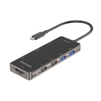 Promate 9合1 USB Type C 充電傳輸集線器(PrimeHUB-Go)