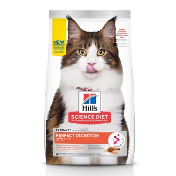 Hills 希爾思 寵物食品 完美消化 成貓 雞肉、大麥及全燕麥 1.58公斤 效期：20241030