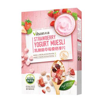 Vilson米森-乳酸菌草莓優格麥片(300g/盒)