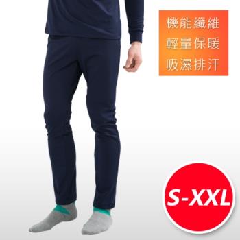 3M吸濕排汗技術 保暖衣 發熱褲 台灣製造 男款 丈青-網