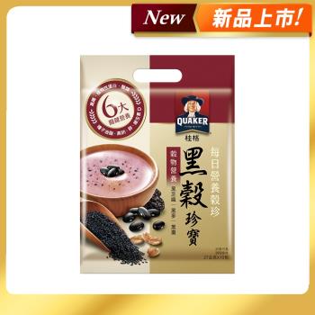 【QUAKER 桂格】營養榖珍麥片-黑穀珍寶27g*10包/袋