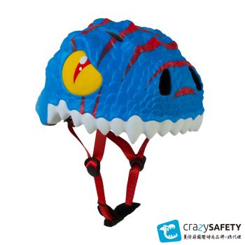 crazysafety丹麥品牌.3D安全帽.小藍龍.恐龍帽.學步帽.(適用平衡車.滑步車.滑板車.自行車.單車.直排輪.滑板)