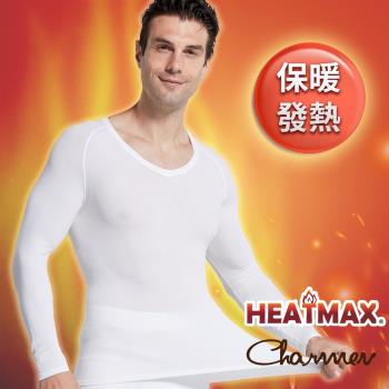 Charmen 日本東麗HEATMAX保暖發熱衣 挺背收腹長袖 男性塑身衣 買1送1_超值2件組