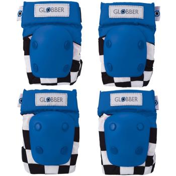 法國 GLOBBER 哥輪步 EVO 兒童護具組-賽車藍(含護肘與護膝 護具、防護、防摔)