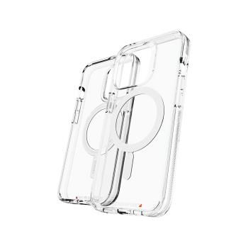 Gear4 iPhone 13/13 Pro/13Pro Max/13 mini D3O® 水晶透明磁吸款-抗菌軍規防摔保護殼