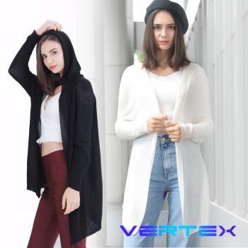 【VERTEX】 輕柔感新極限黃金100%羊毛外套(黑色/白色)