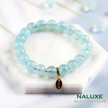 水晶【Naluxe】海藍寶石開運手鍊(勇氣之石安定情緒、撫慰心靈)