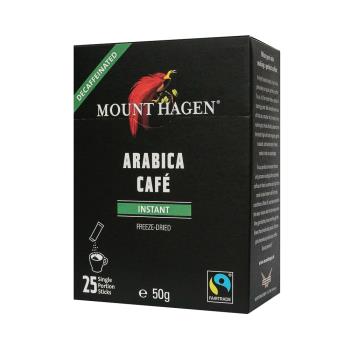 【Mount Hagen】德國進口 公平貿易低咖啡因即溶咖啡粉2盒優惠組(2g x 25 x 2盒)