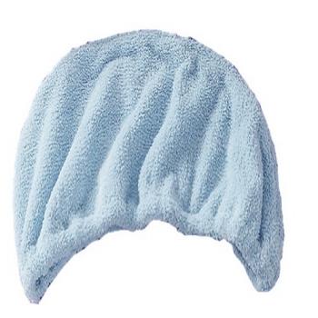 《米夢家居》 台灣製造水乾乾SUMEASY開纖吸水紗-快乾護髮浴帽(藍)二入